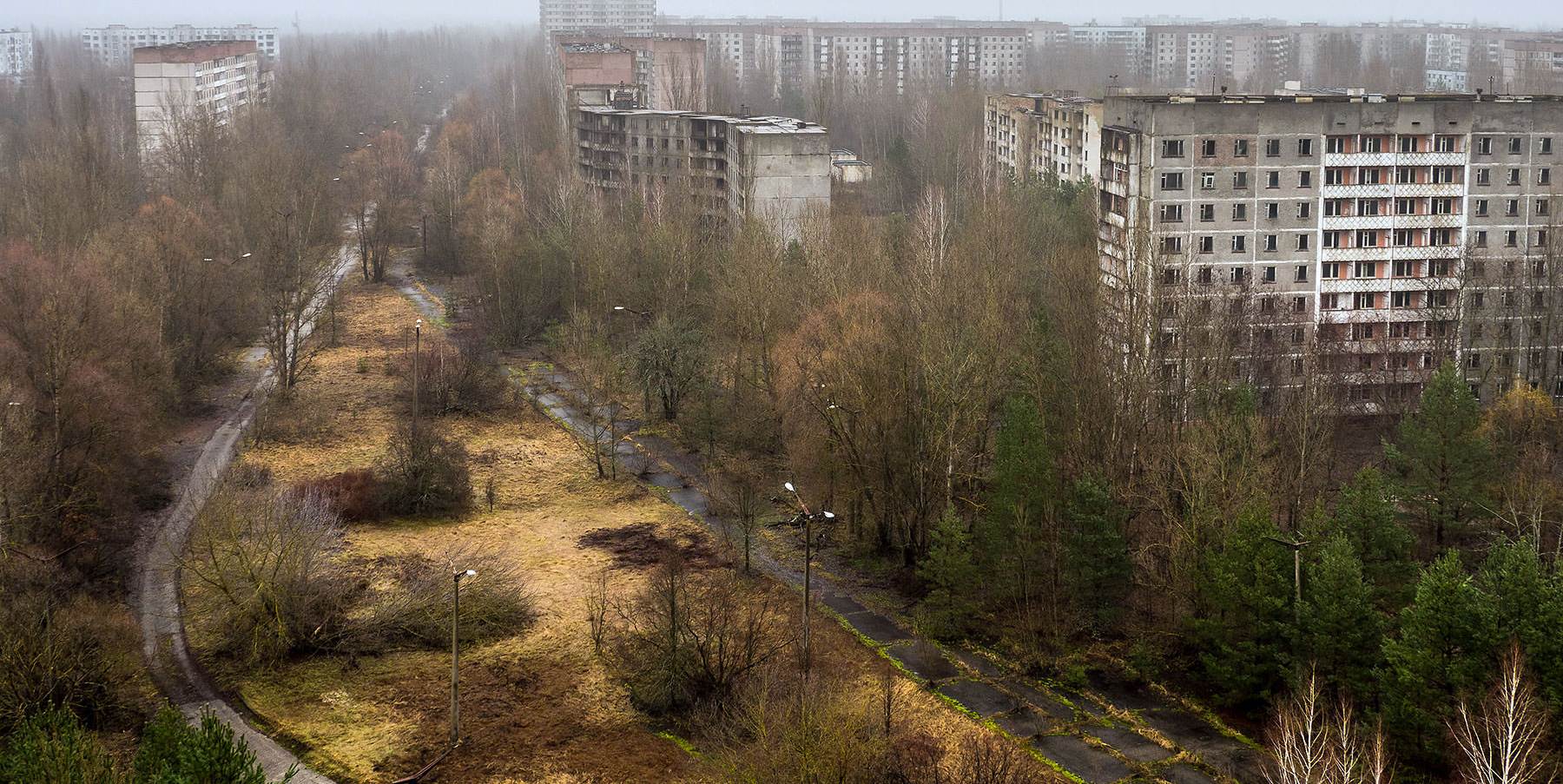 Чернобыль зона отчуждения город Припять