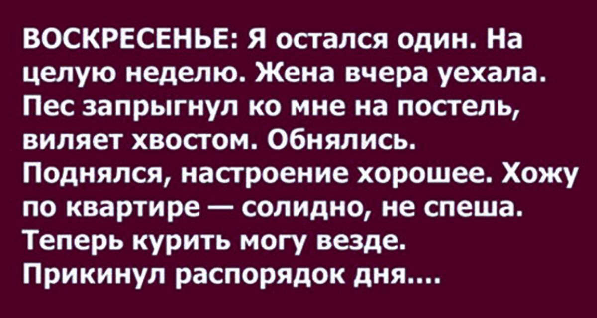 Вчера жена. Остался один супруг.